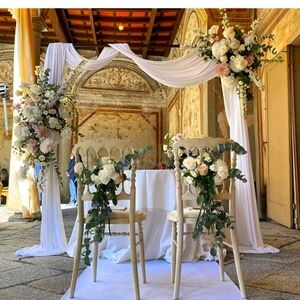 10 yards Ivory chiffon fabric